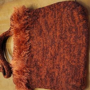 AMAZING HANDMADE WOOL TOTE BAG